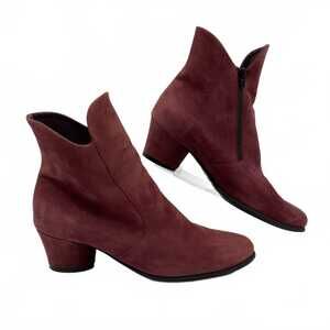 Arche Red Suede Ankle Booties | Women’s EU38 (Regular)